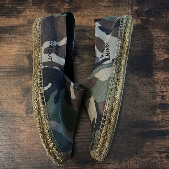 Saint Laurent camouflage print espadrilles size 39 - Picture 5 of 9